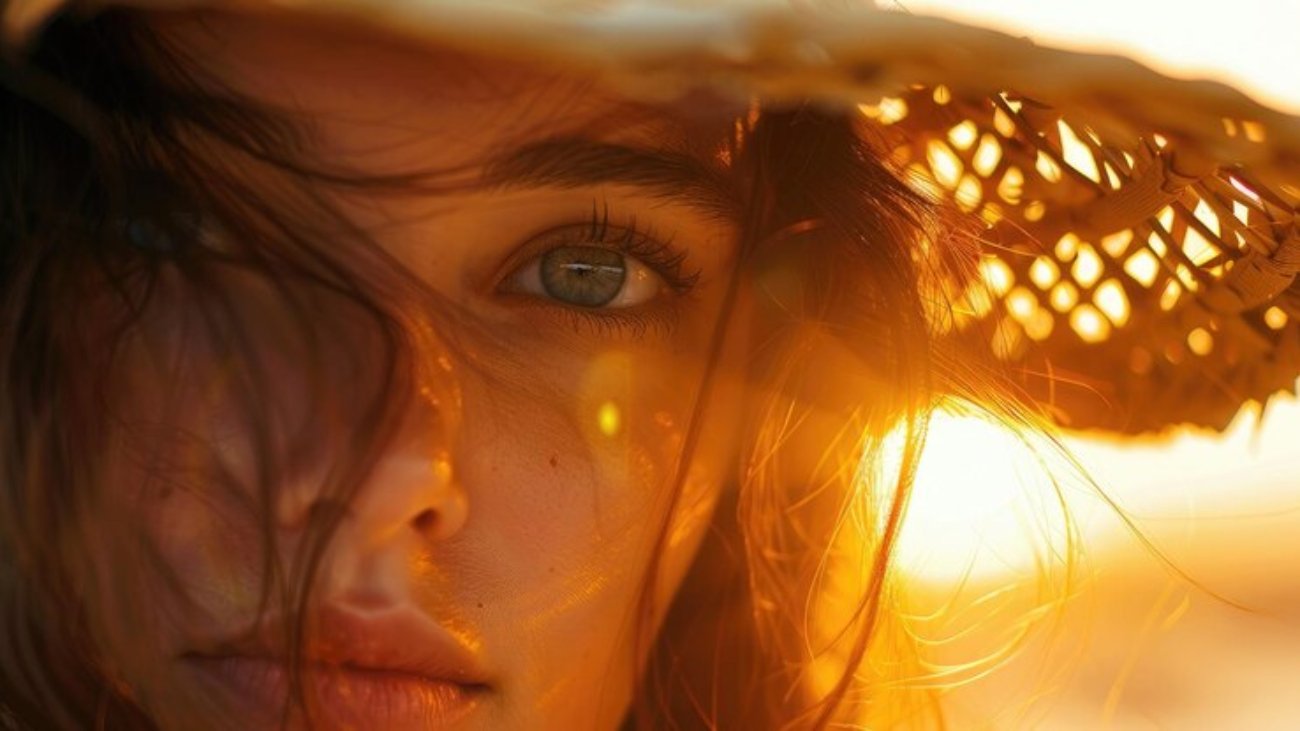 close-up-woman-s-face-with-sun-shining-through-her-hat-aig