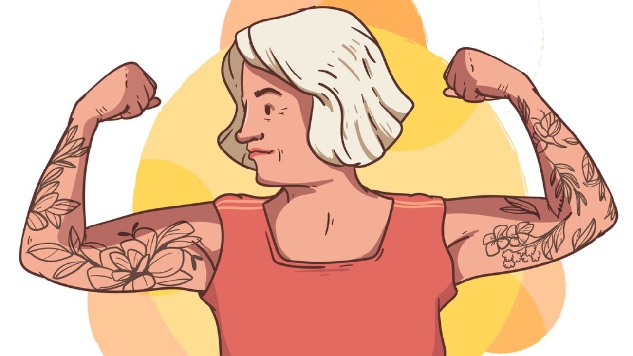 hand-drawn-tattooed-old-people-illustration_23-2150265442